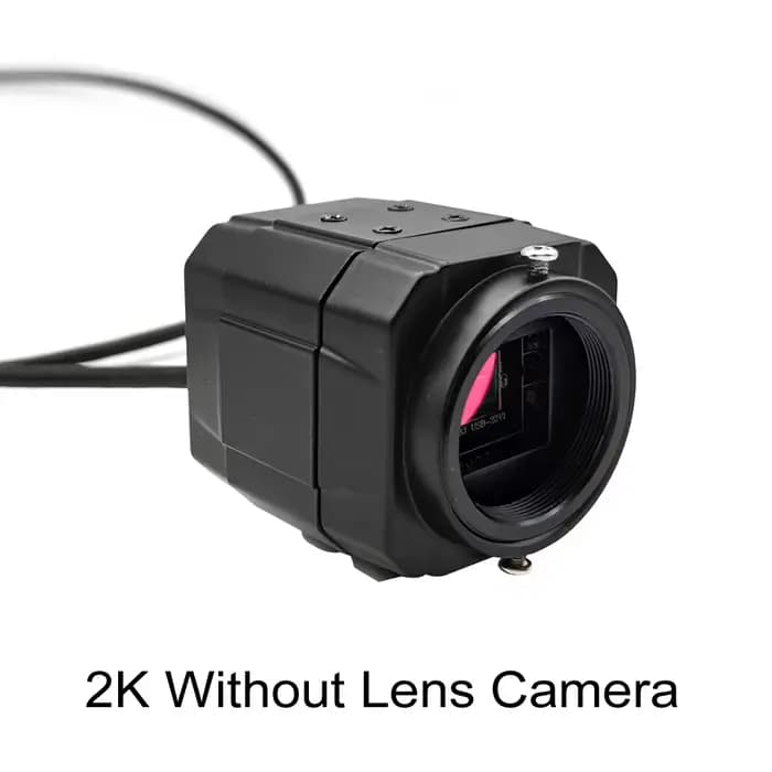 Webcam USB HD 4K avec objectif zoom varifocal 2,8-12 mm, caméra vidéo PC USB 2K 4MP, UVC OTG Plug an