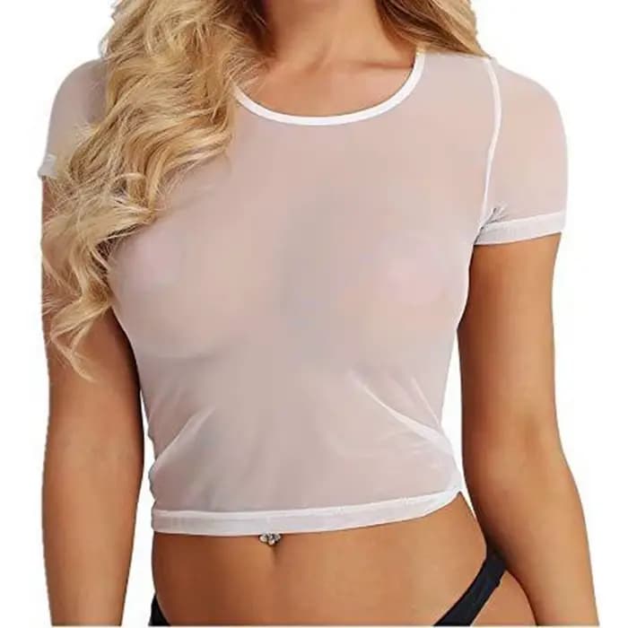 Hauts de maillot de bain d'été pour femmes, sexy, style bikini, en maille, courts, moulants, style Y