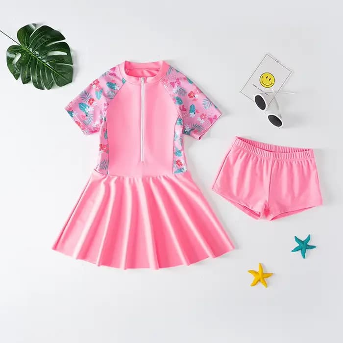 Maillot de bain pour enfants, ensemble 2 pièces pour filles, maillot de bain princesse mignon d'été 