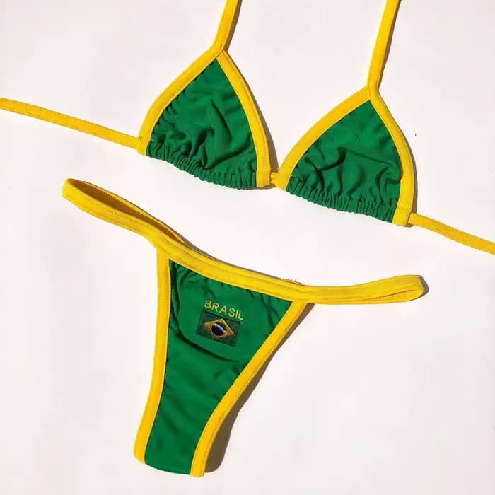 Ensembles de bikinis triangle sexy pour femme, style vintage grunge, dos nu, mode estivale urbaine e
