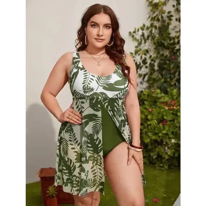 Maillot de bain grande taille femme 2026 imprimé, bikini une pièce, tenue de plage d'été, maillot de