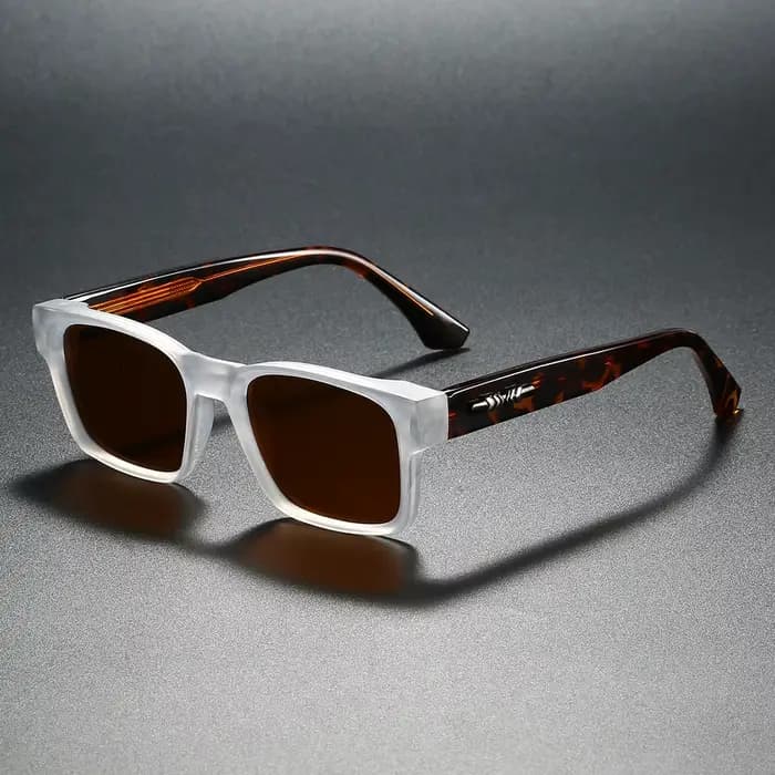 Lunettes de soleil polarisées carrées de qualité pour hommes, noyau métallique UV400 unisexe, pour v