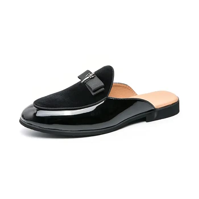 Mules chaussures pour hommes nouveau Style britannique velours côtelé Vamp mode bleu solide # 38-47 