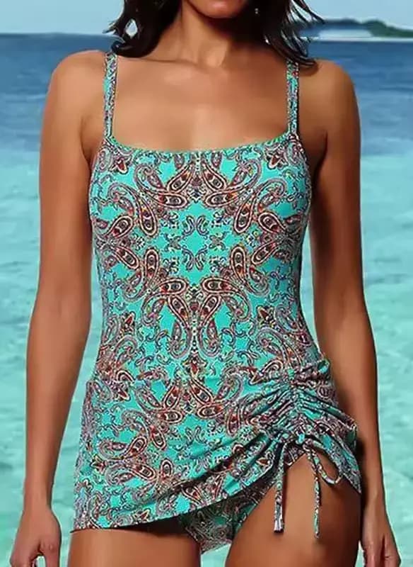 Offre spéciale de la saison nouveau maillot de bain Bikini femmes coupe ajustée plage imprimé sangle