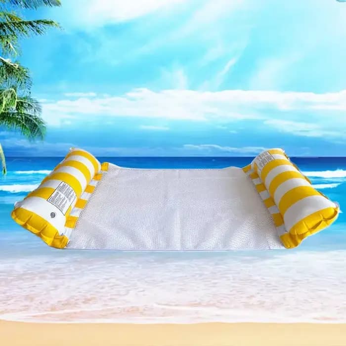 Chaises longues rayées haut de gamme pour piscine - Matelas de bain de soleil durables, parfaits pou