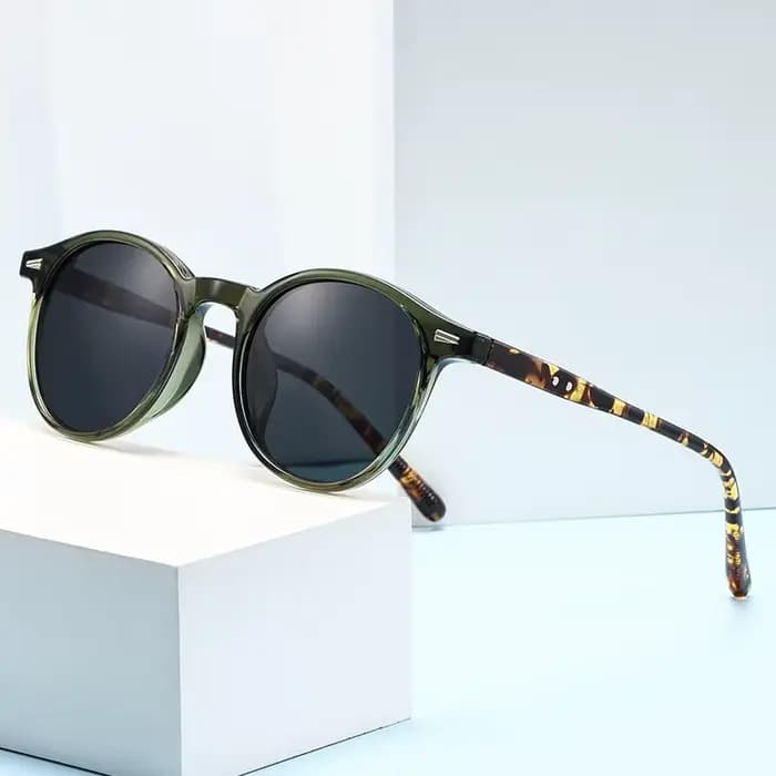 Lunettes de soleil rondes vintage pour femmes et hommes, lunettes de soleil circulaires, lunettes ov