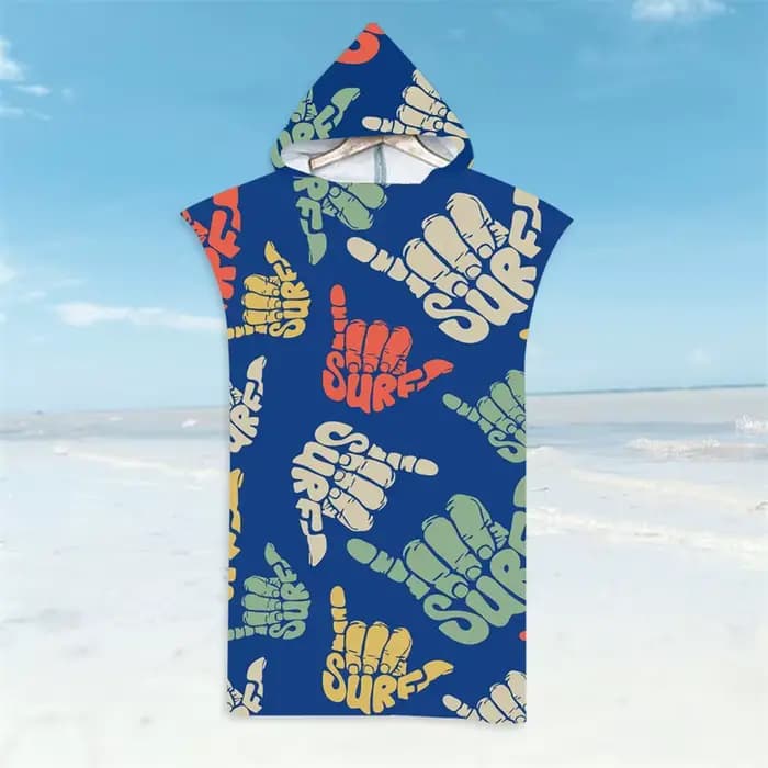 Anime Gamepads Peignoir Serviette de plage Serviettes de bain à séchage rapide Cape légère à capuche