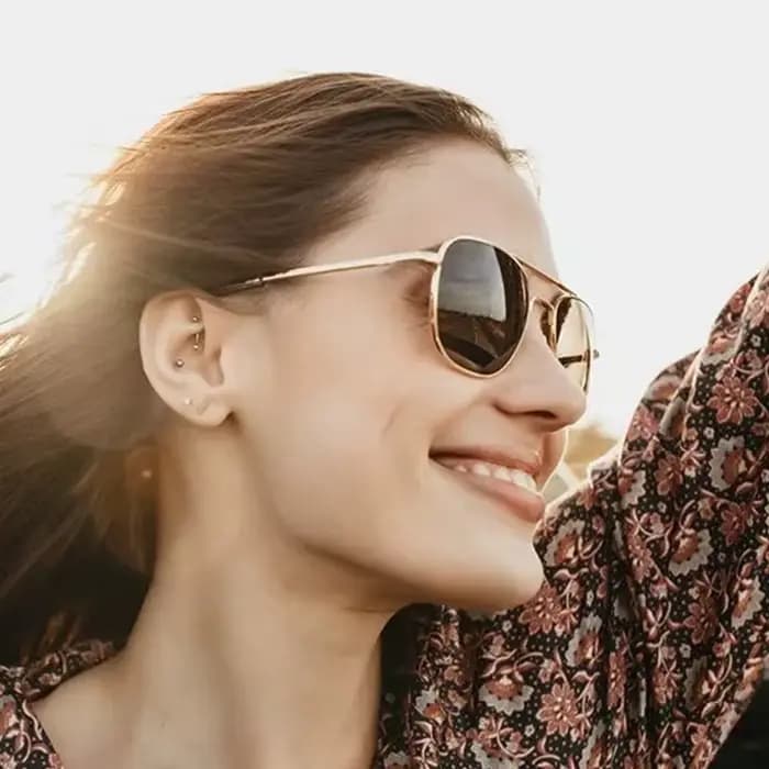 1 pièces/3 pièces pilote mode lunettes hommes Top qualité marque concepteur verre trempé lentille AO