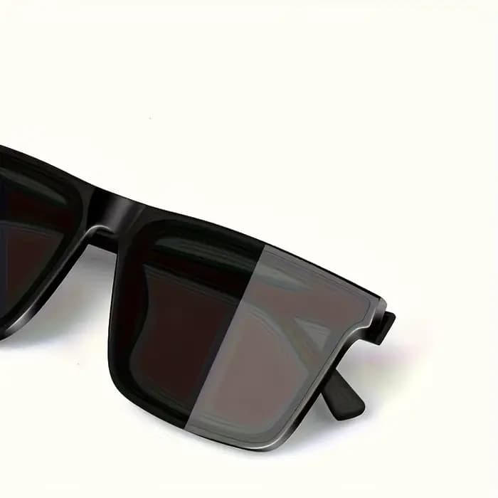 Lunettes carrées noires simples pour hommes et femmes, 1 pièce, pour hommes et femmes, voyage en ple