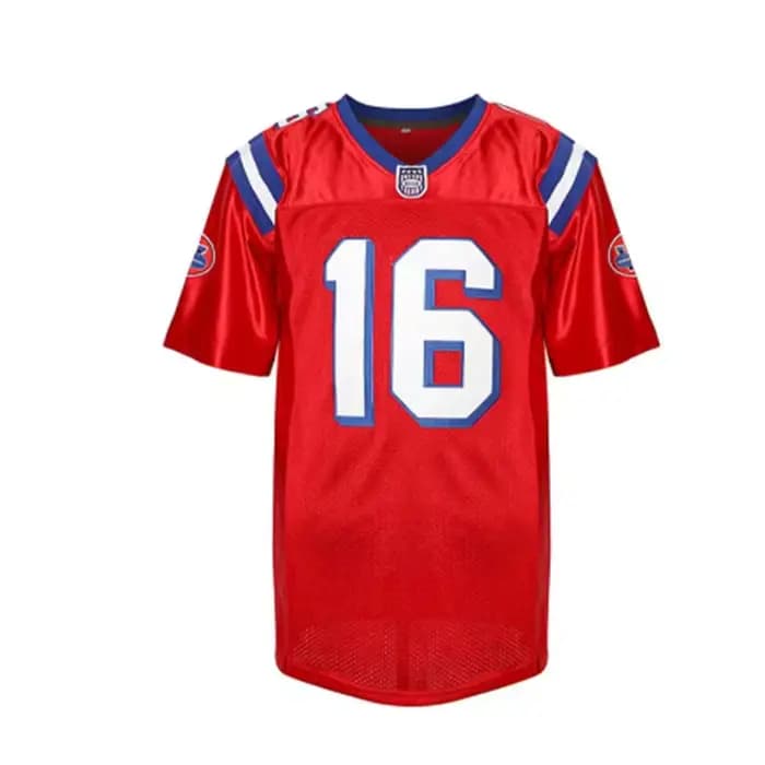 Maillot de football américain #16 FALCO, maillot de sport, broderie, couture, extérieur, sportif, hi