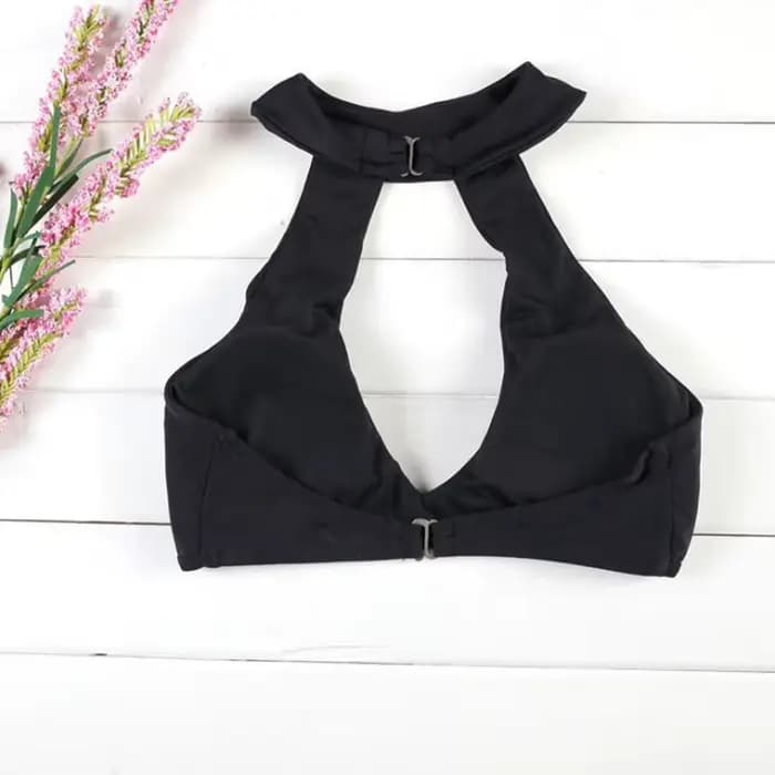 Femmes maillot de bain Bikini ensemble licou évider maillots de bain maillots de bain été maillots d