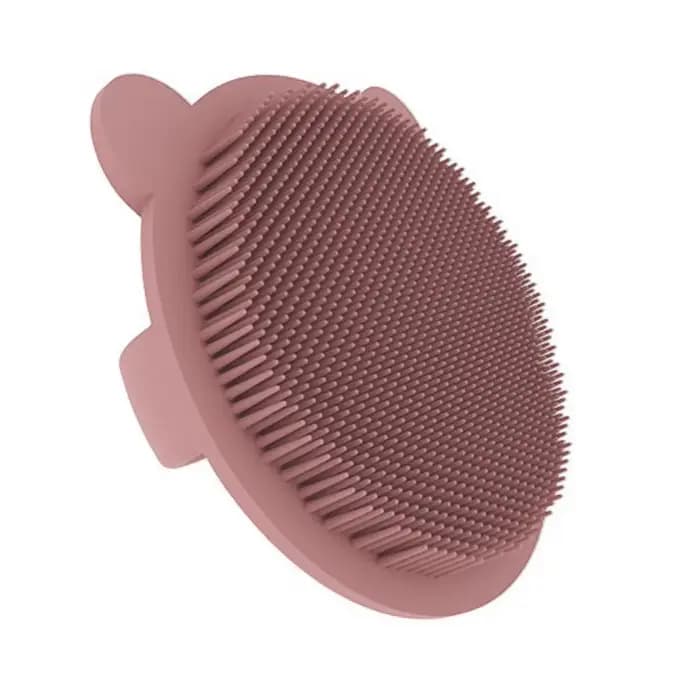 Brosse de bain pour bébé en silicone souple, nettoie en douceur les cheveux et le corps du bébé, san