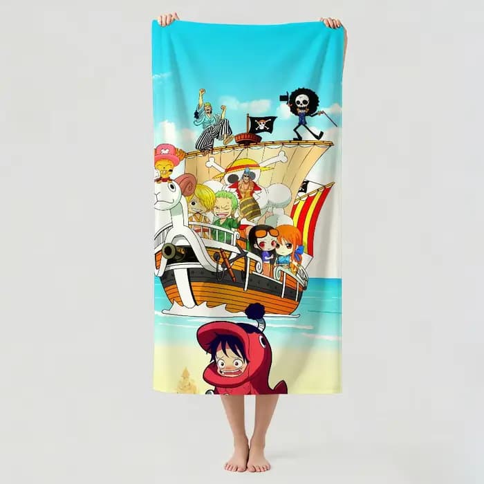 Serviette de bain Anime One P-Piece, idéale pour la natation légère, le camping, le yoga, la plage