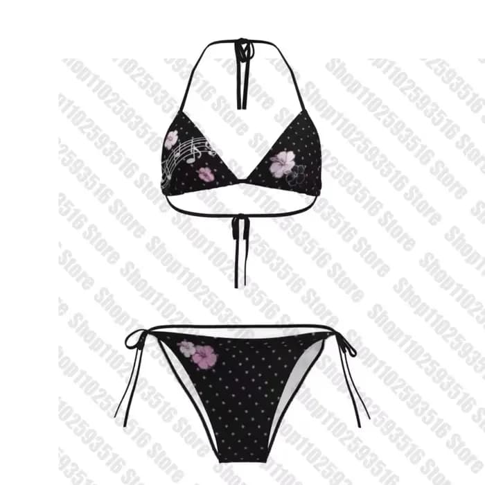 Micro Bikini Femme 2 Pièces Ensemble Maillot de Bain Féminin pour Femmes Courbes Tenue de Plage Tend