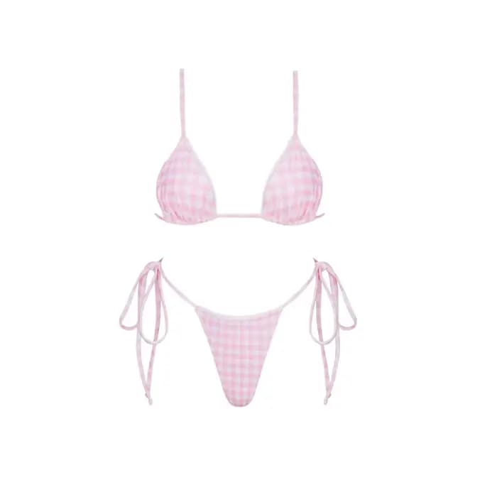 Ensemble de bikini sexy 2026 taille haute imprimé doré pour femme, maillot de bain push-up, biquini 