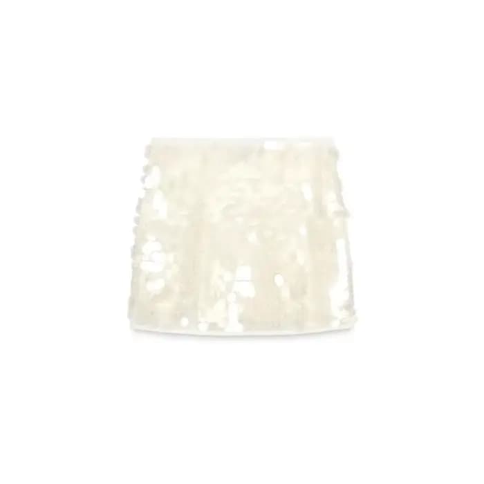 Demi-jupe de plage à paillettes, mode amincissante, taille haute, brillante, robe de soirée, élégant