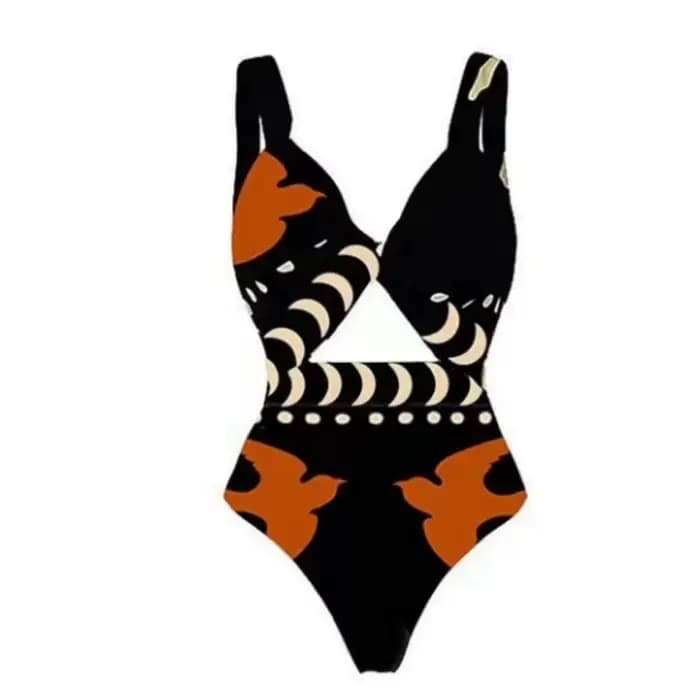 Maillot de bain une pièce imprimé femmes Bikini avec ensemble de plage nouveau une épaule taille hau