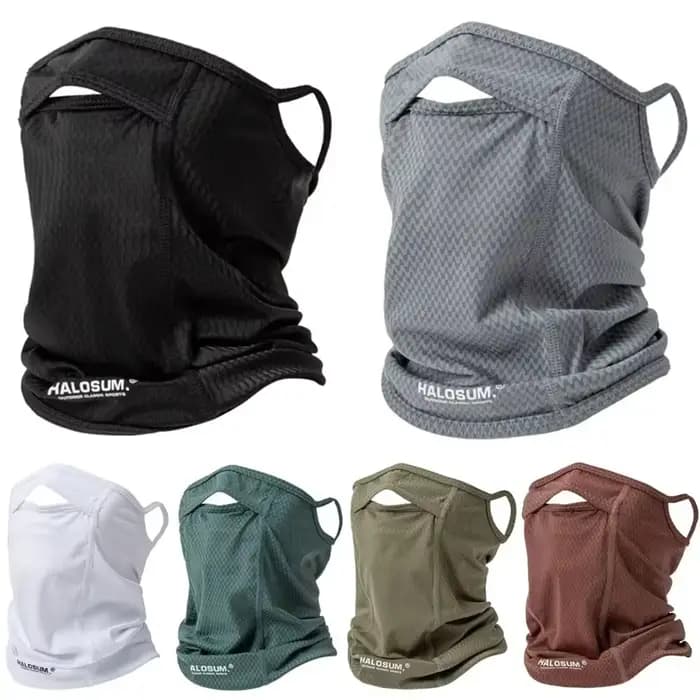 Hommes femmes été glace soie Protection solaire cache-cou vélo masque complet masque respirant solei