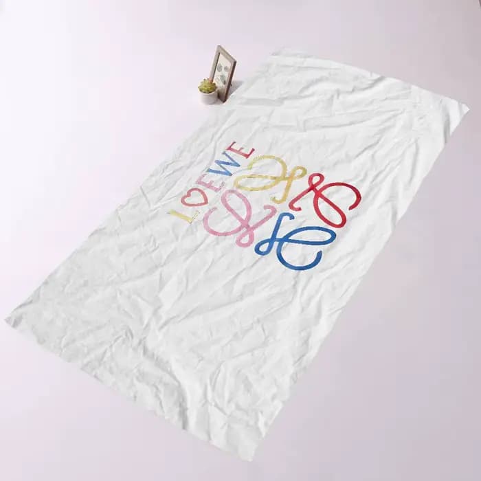 Serviette de bain en microfibre avec Logo L-Loewes, douce, absorbant l'eau, respirante, pour filles 