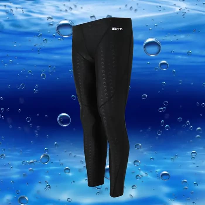 Pantalon de bain pour hommes, maillot de bain professionnel en peau de requin, Leggings de natation,
