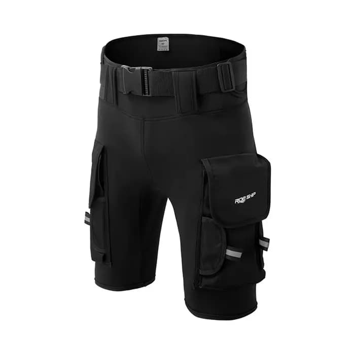 Short de plongée technique en néoprène 3MM pour hommes et femmes, multifonctionnel, 2 poches pour la