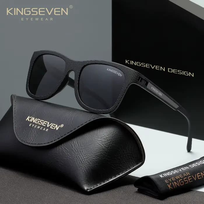 KINGSEVEN Lunettes de soleil polarisées UV400 tendance pour hommes et femmes, montures classiques et