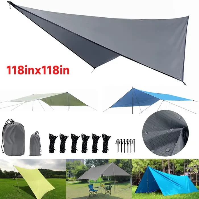 Tente de Camping Oxford Étanche et Pliante, Auvent Ultraléger, Grand Espace, Abri Soleil, Famille Gl