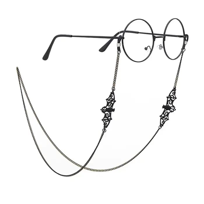 JOHollow Star Lunettes de soleil perlées pour femmes, lunettes de lecture, lanière, porte-lunettes, 