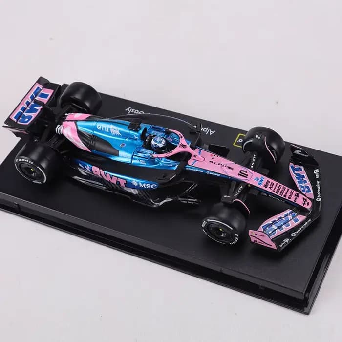 Burago 1:43 F1 voiture de course alpin A525 NO.10 Pierre Gasly formule un modèle de voiture en allia