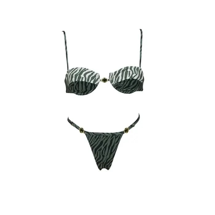 Nouveau 2026 Ensemble de 2 micro bikinis sexy pour femmes, maillot de bain avec chaîne, tenue de pla
