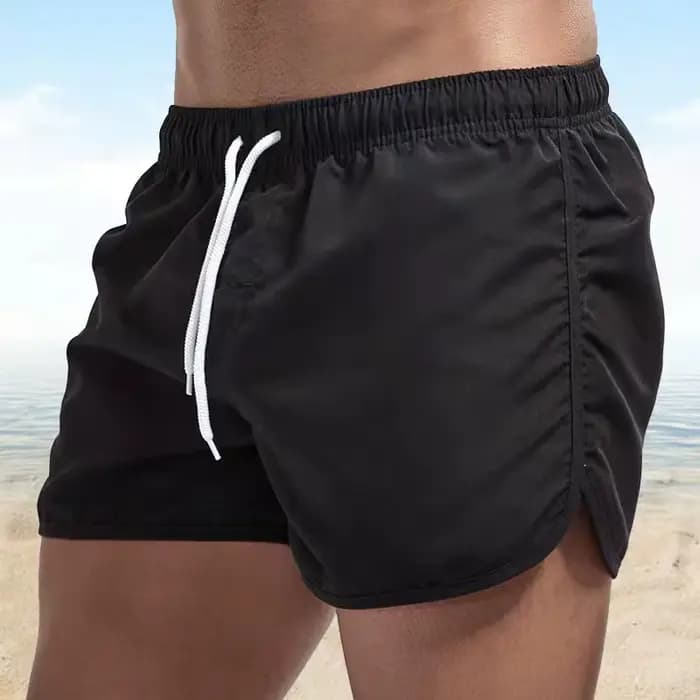 Shorts de bain pour hommes, séchage rapide, respirants, avec cordon de serrage et poches, pour le su