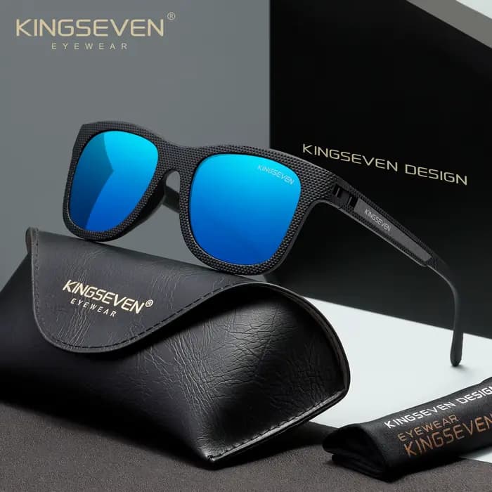 KINGSEVEN Lunettes de soleil polarisées UV400 tendance pour hommes et femmes, montures classiques et