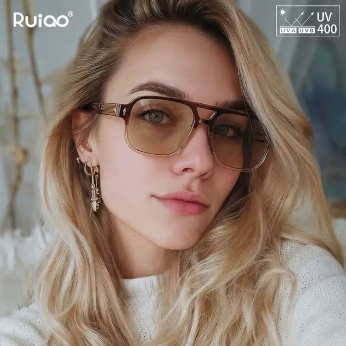 Lunettes de soleil rétro 2026 à monture transparente pour hommes et femmes, marque de luxe, protecti