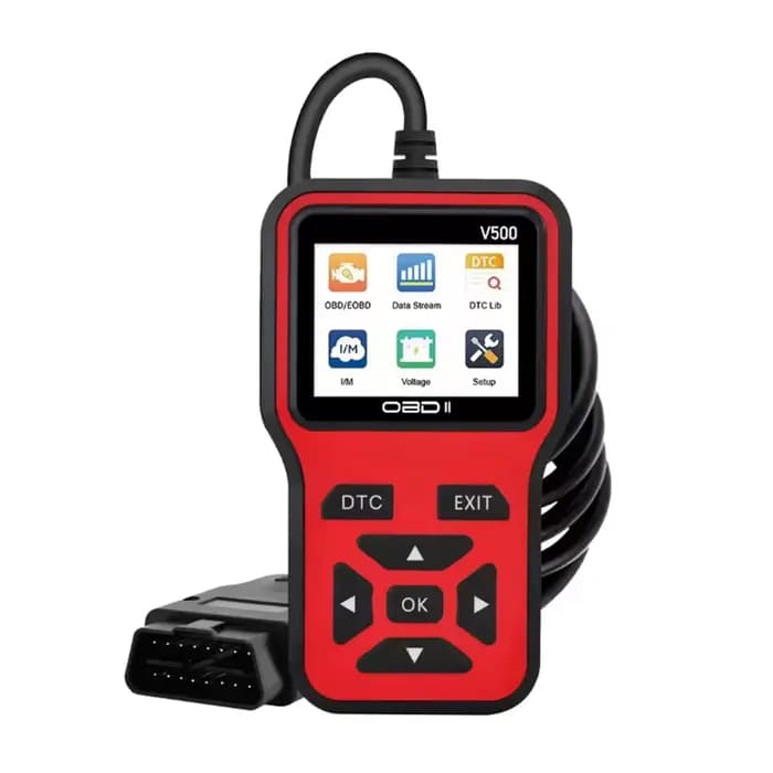 Le scanner V500 OBD2 convient au diagnostic complet de l'ECU/ABS/transmission de tous les véhicules 