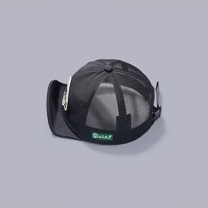 Casquette de baseball à visière courte de grande taille, maille respirante pour papa, 5 panneaux, ch
