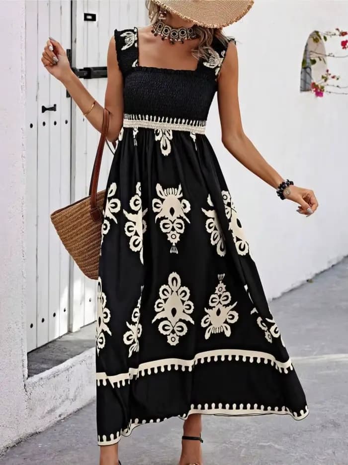 Robe de plage à bretelles sexy pour femmes, robe d'été de vacances, mode d'été, imprimé, poitrine él