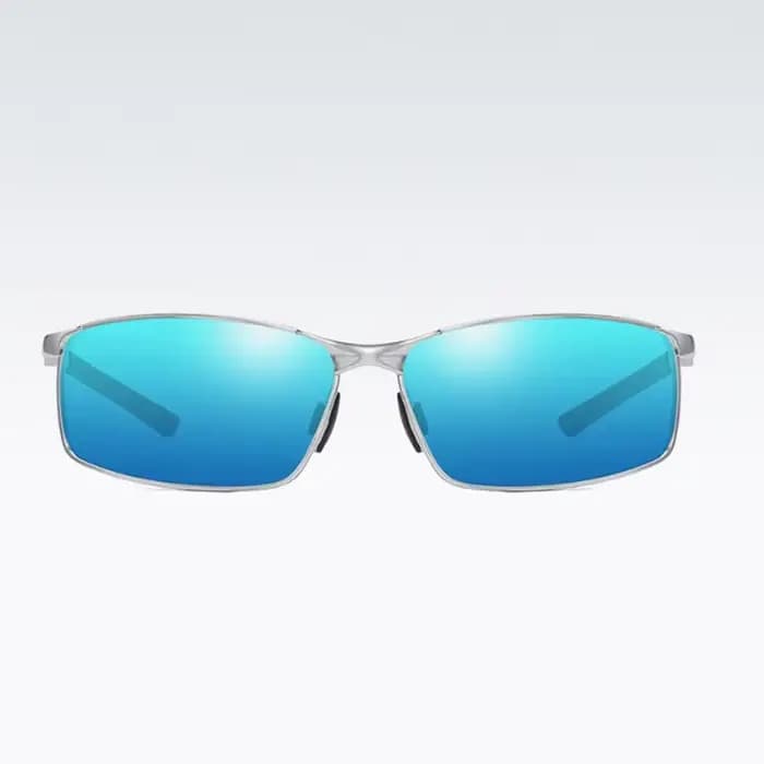 Lunettes de soleil photochromiques polarisées pour hommes, lunettes carrées en métal pour hommes, lu