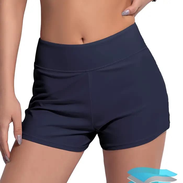 Culotte de maillot de bain pour femme, culotte de plage, taille haute, culotte de sport commandée, t