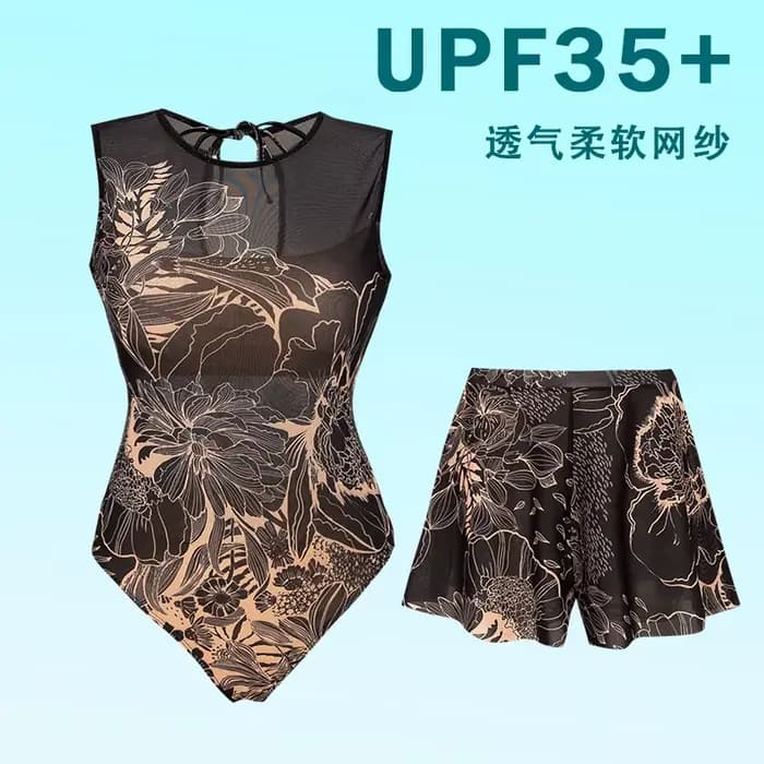 Maillot de bain une pièce de haute qualité, imprimé, Push Up, Monokini, sans manches, body Tropical 