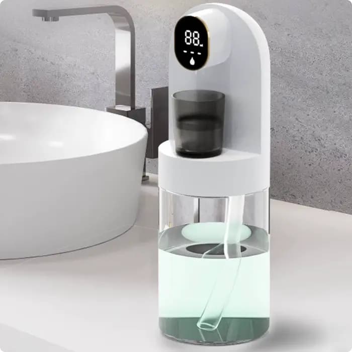 Distributeur automatique de bain de bouche avec compartiment pour gobelet, dispositif de distributio