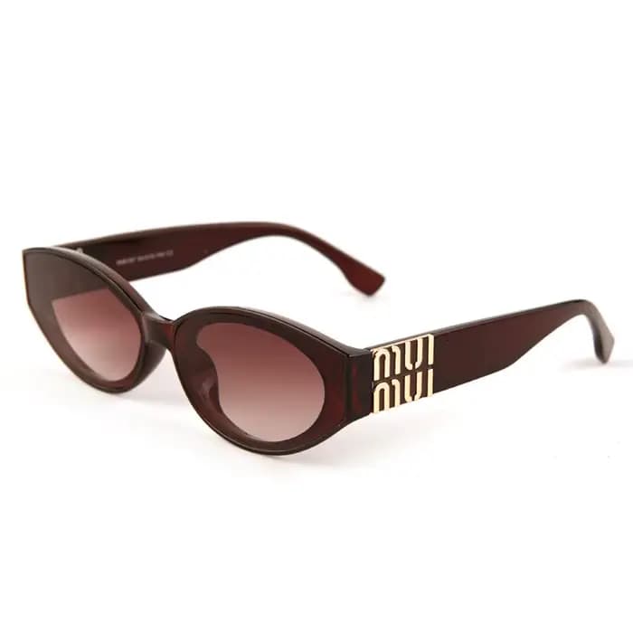 Lunettes de soleil Glamour Fashion 2025 pour femmes, lunettes de créateur ovales de luxe pour hommes