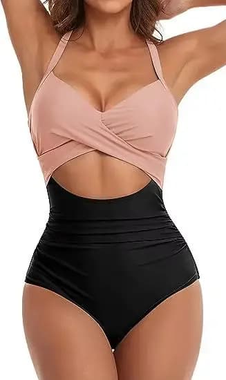 Léopard une pièce maillot de bain 2024 nouveau licou Push Up maillots de bain femmes maillot de bain