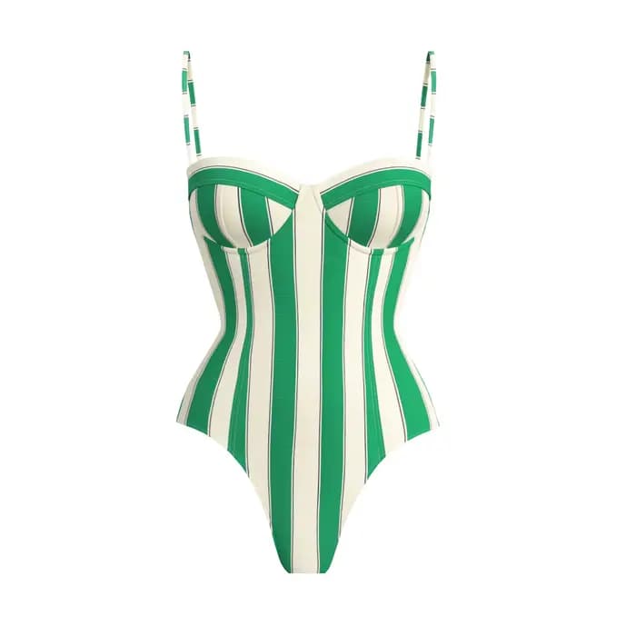 Nouveau 2 pièces maillot de bain rayé 2026 Bandeau Biquini Sexy Bikini femmes maillots de bain Push 