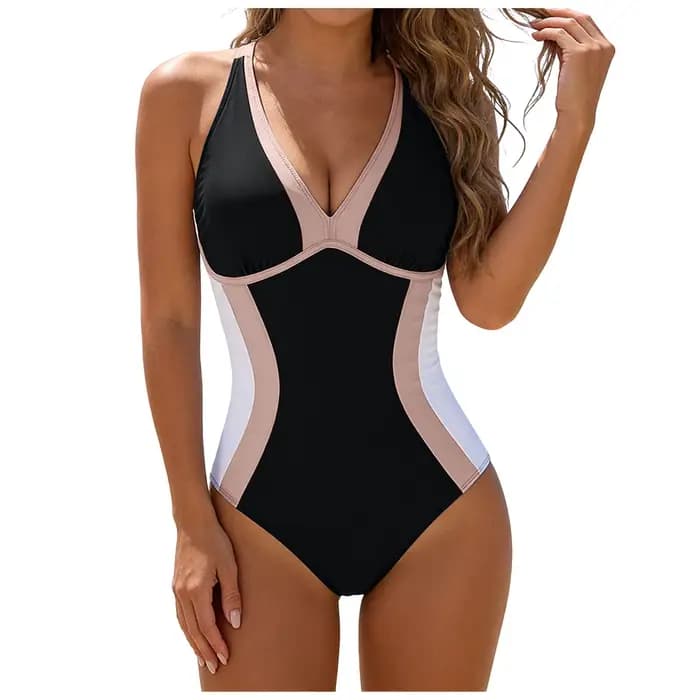 Maillots de bain une pièce tendance pour femmes, maillots de bain amincissants à bretelles croisées 
