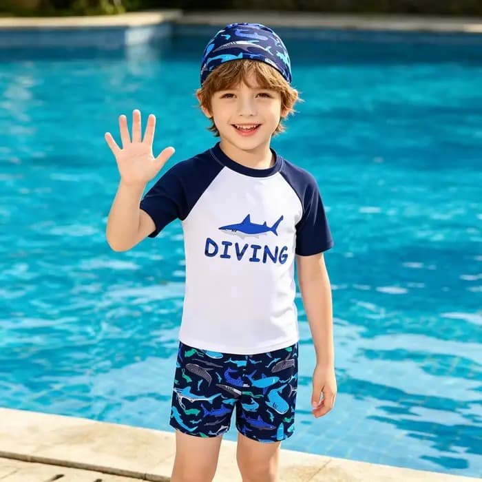 Maillots de bain pour enfants, ensemble de maillots de bain pour garçons, vêtements de plage à motif