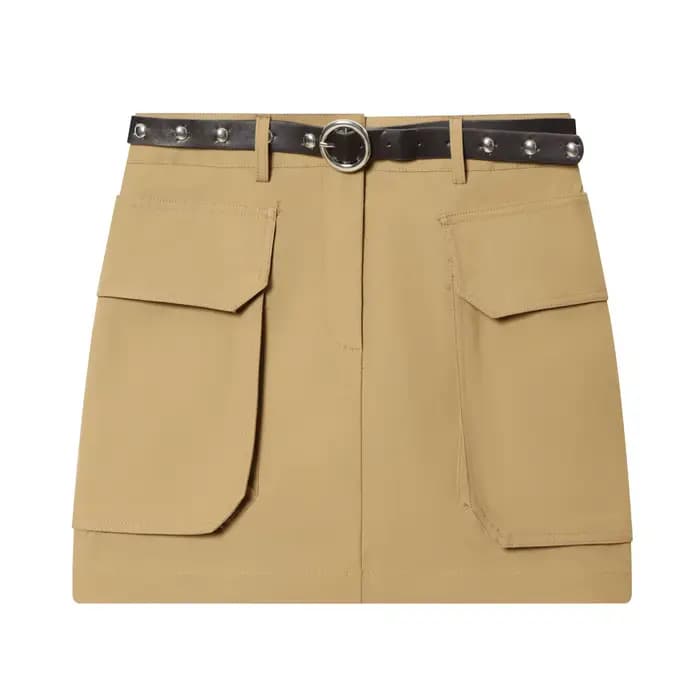 Ensemble 2 pièces pour femmes HH, kaki, mode rétro, polyvalent, manches longues ​ ​ Coupe-vent court
