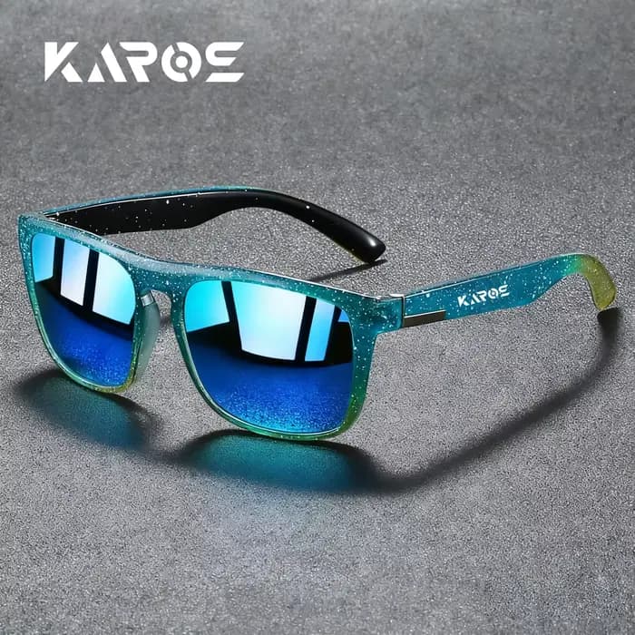 KAROS Lunettes de soleil polarisées de style rétro avec filtre UV400, construction durable pour homm