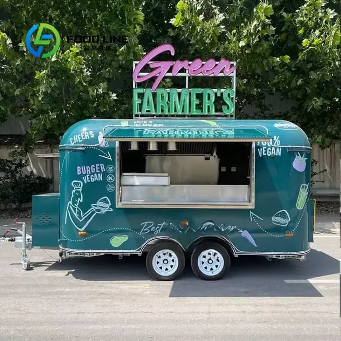 Remorques alimentaires personnalisées pour kebab et barbecue, cuisine mobile entièrement équipée, ca