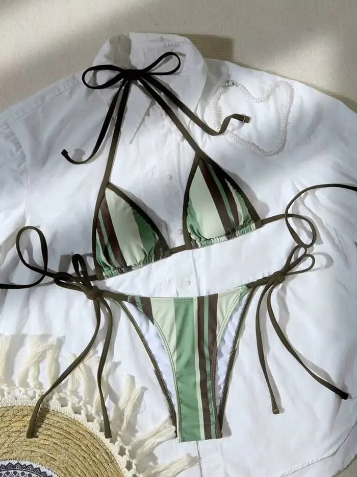 Bikinis Bow maillots de bain femmes été maillot de bain 2025 Sexy Bikini ensemble taille basse maill