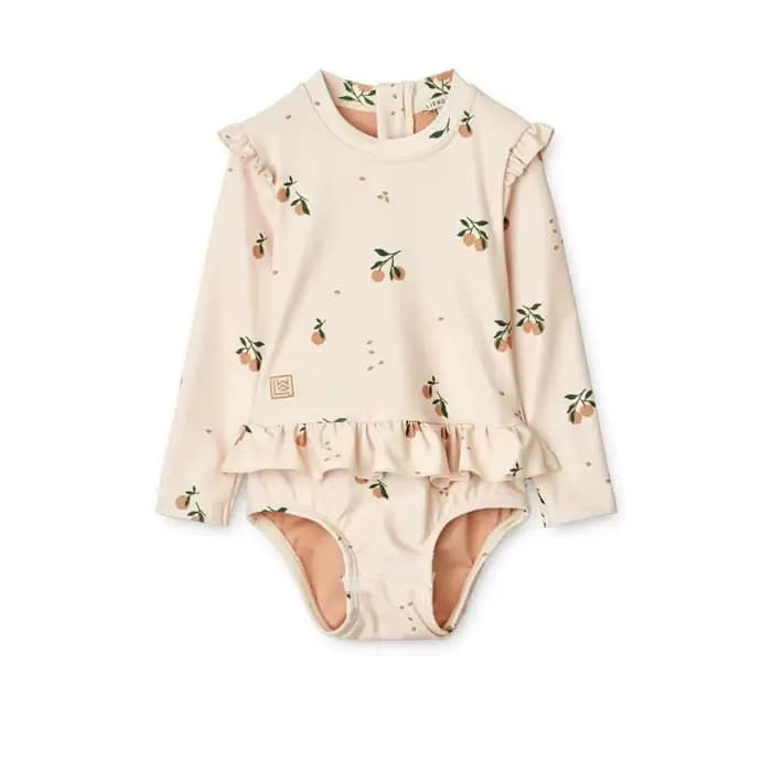 Maillot de bain une pièce pour bébé fille, combinaison de natation à volants, maillot de bain SPF 50